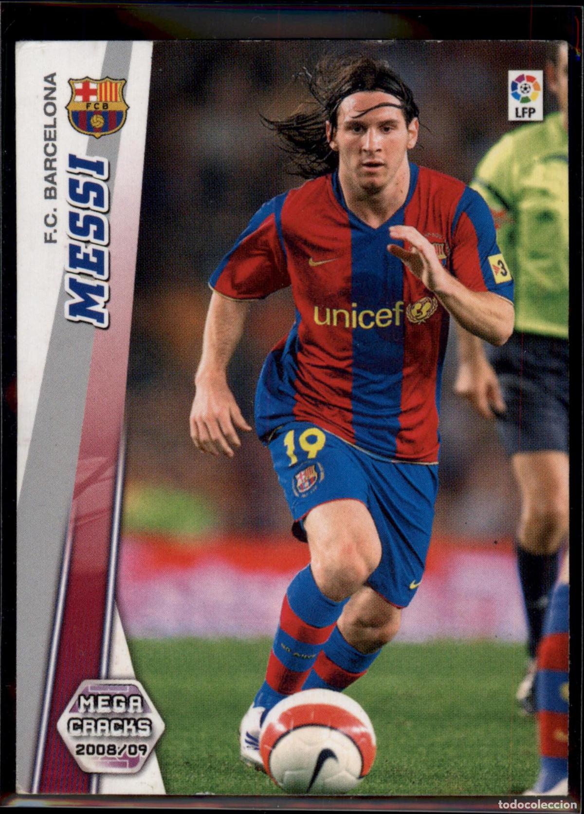 Cromos de F&uacute;tbol: Messi N&ordm; 70 Bar&ccedil;a (Barcelona) Megacracks Liga BBVA 2008 2009 Panini 08 09