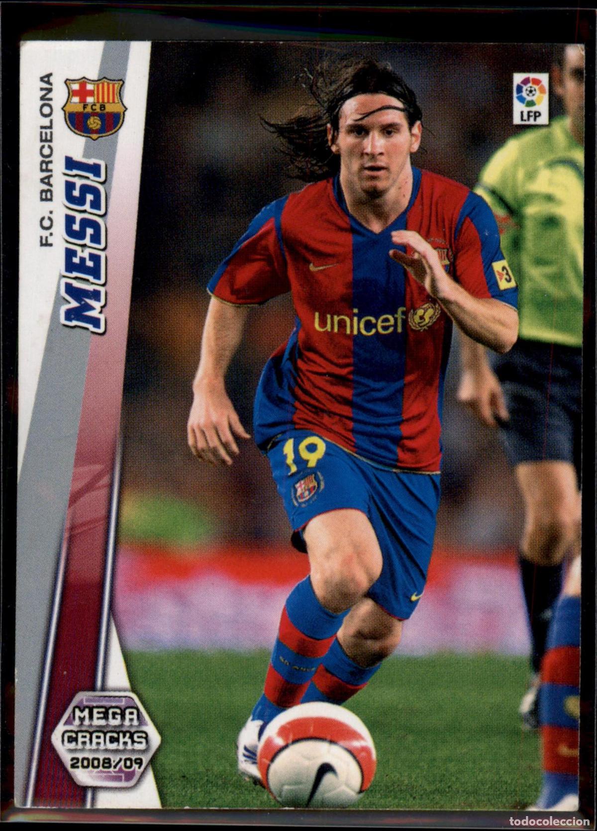 Cromos de F&uacute;tbol: Messi N&ordm; 70 Bar&ccedil;a (Barcelona) Megacracks Liga BBVA 2008 2009 Panini 08 09