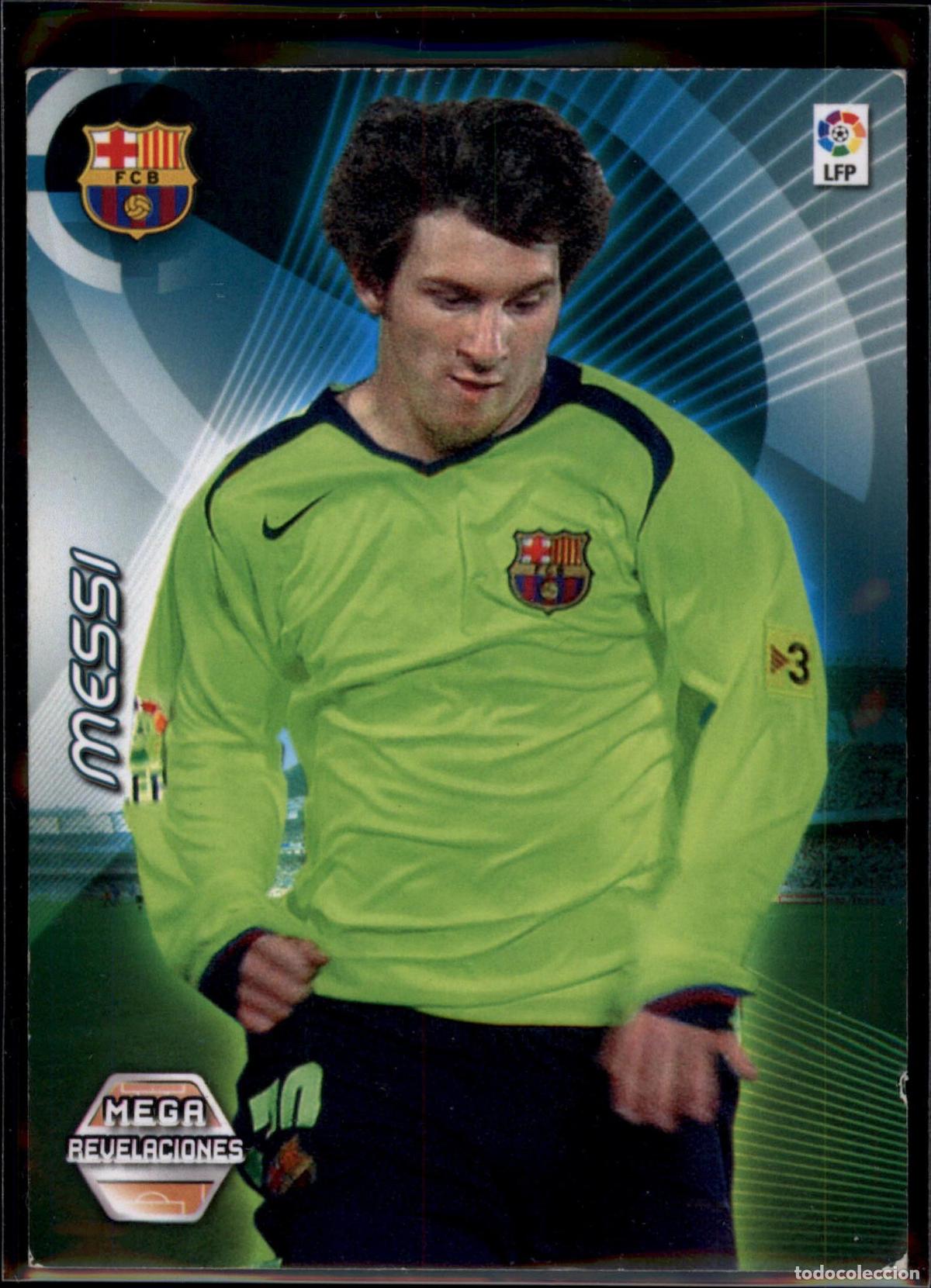 Cromos de F&uacute;tbol: Messi Mega Revelaciones N&ordm; 404 Bar&ccedil;a (Barcelona) Megacracks Liga BBVA 2006 2007 Panini 06 07