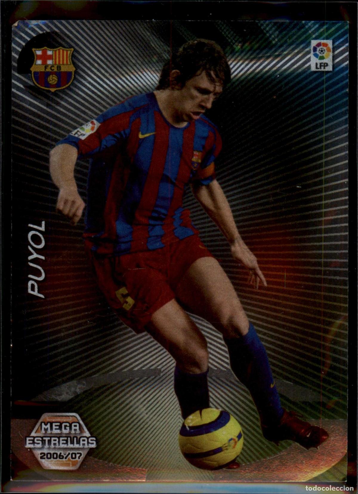 Cromos de F&uacute;tbol: Puyol Mega Estrellas N&ordm; 365 Bar&ccedil;a (Barcelona) Megacracks Liga BBVA 2006 2007 Panini 06 07