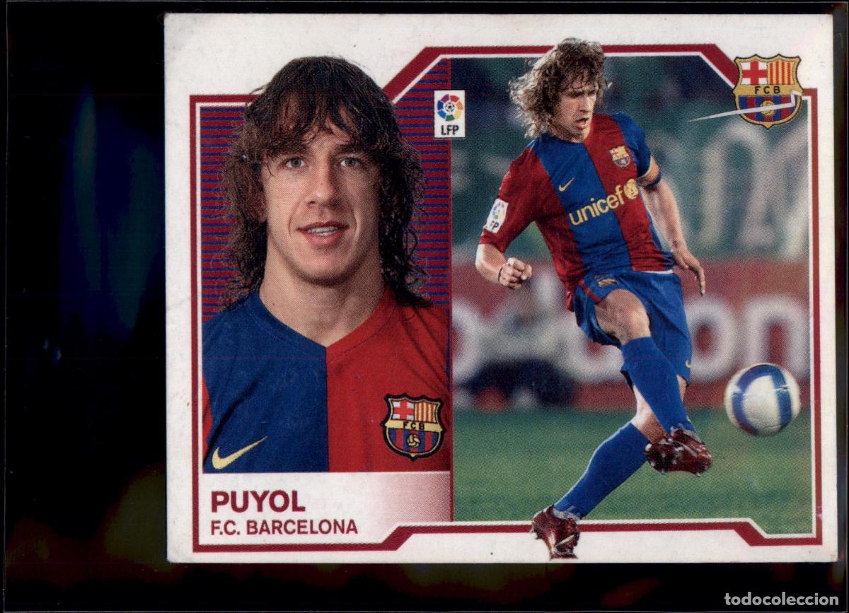 Cromos de F&uacute;tbol: Puyol Bar&ccedil;a (Barcelona) Colecciones Este Liga BBVA 2007 2008 Panini 07 08