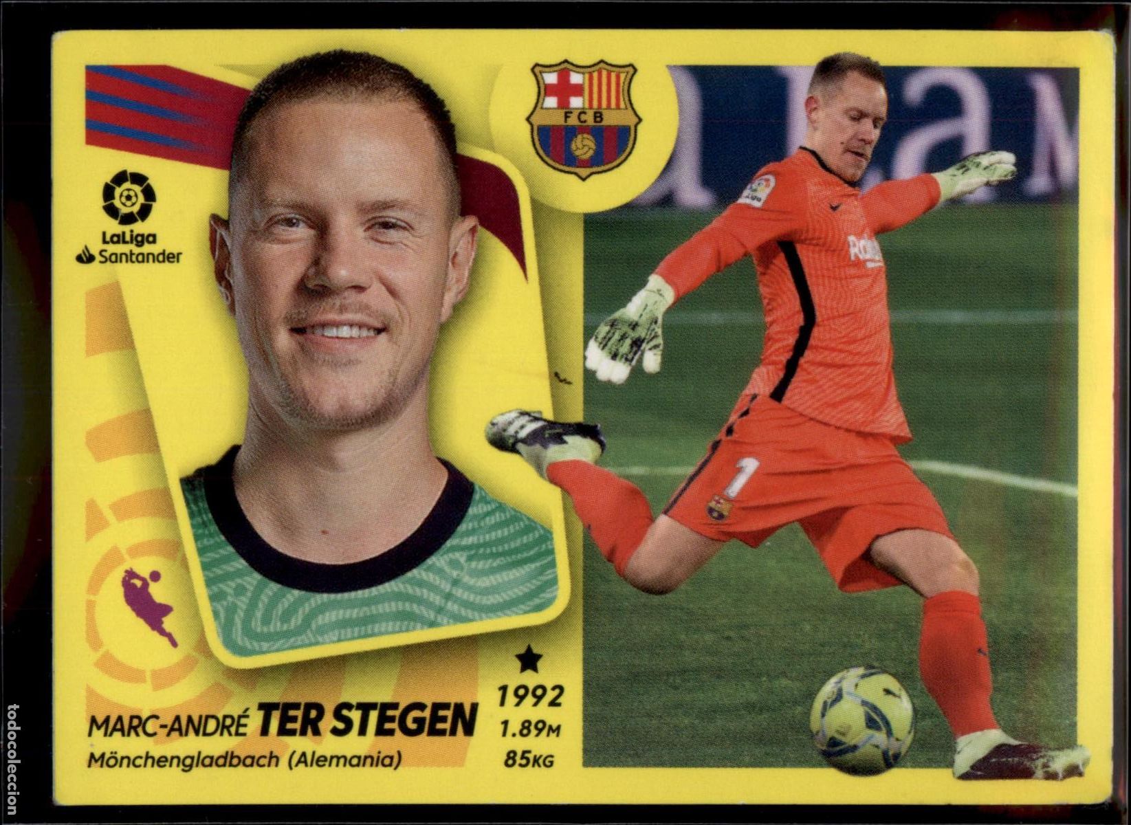 Cromos de F&uacute;tbol: Ter Stegen N&ordm; 5 Bar&ccedil;a (Barcelona) Colecciones Este LaLiga Santander 2020 2021 Panini 20 21