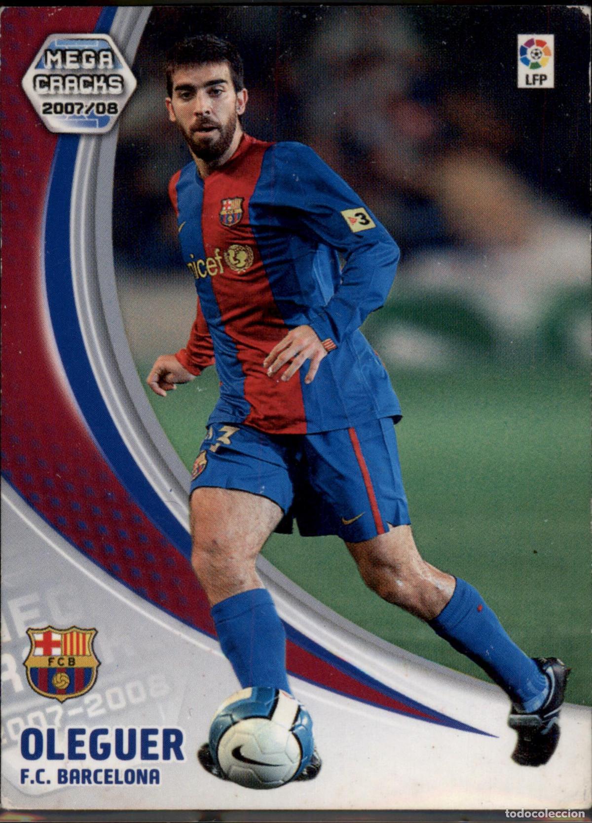 Cromos de F&uacute;tbol: Oleguer N&ordm; 58 Bar&ccedil;a (Barcelona) Megacracks Liga BBVA 2007 2008 Panini 07 08