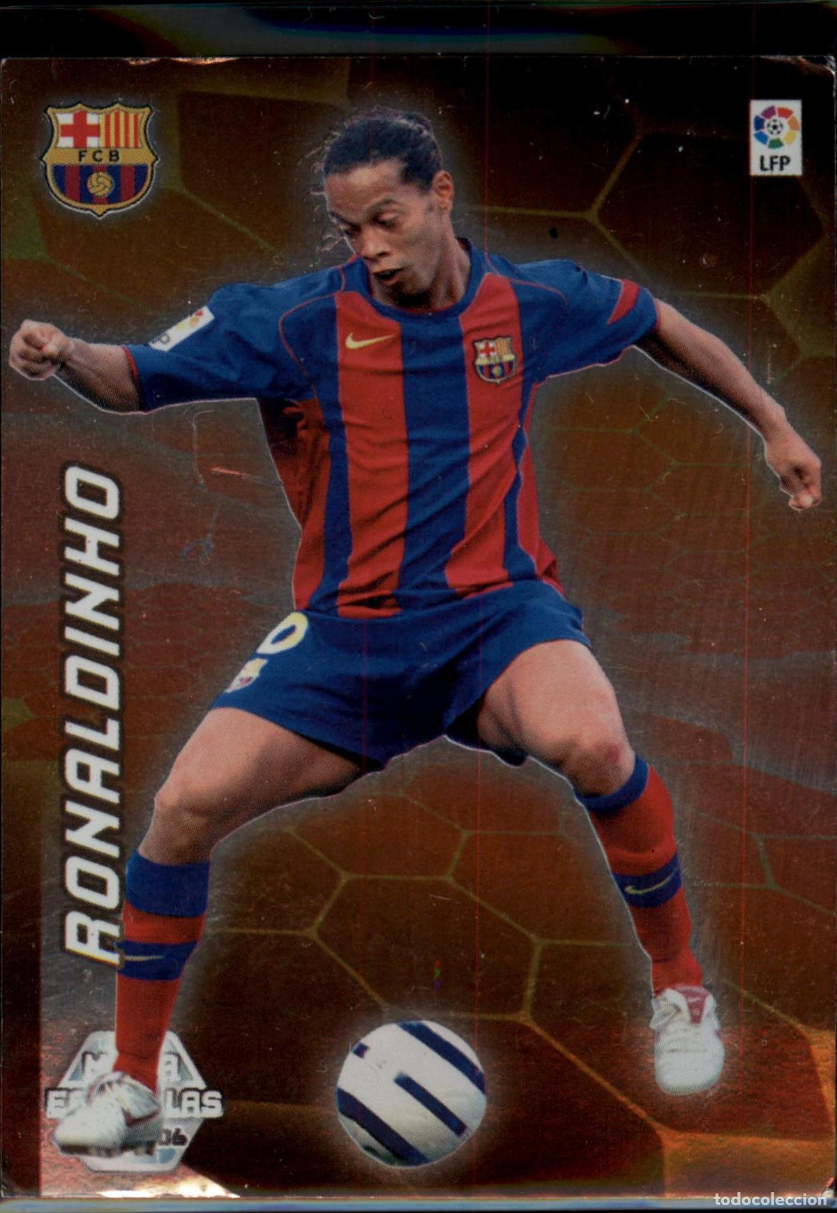 Cromos de F&uacute;tbol: Ronaldinho Mega Estrellas N&ordm; 386 Bar&ccedil;a (Barcelona) Megacracks Liga BBVA 2006 2007 Panini 06 07