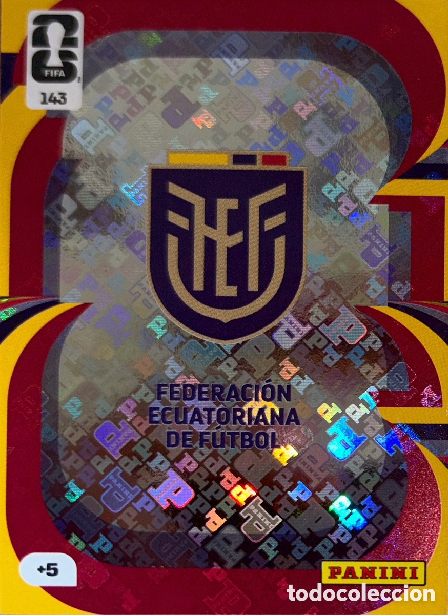 Cromos de Futebol: 143.- ESCUDO (ECUADOR) ADRENALYN XL MUNDIAL 2026 (PANINI)