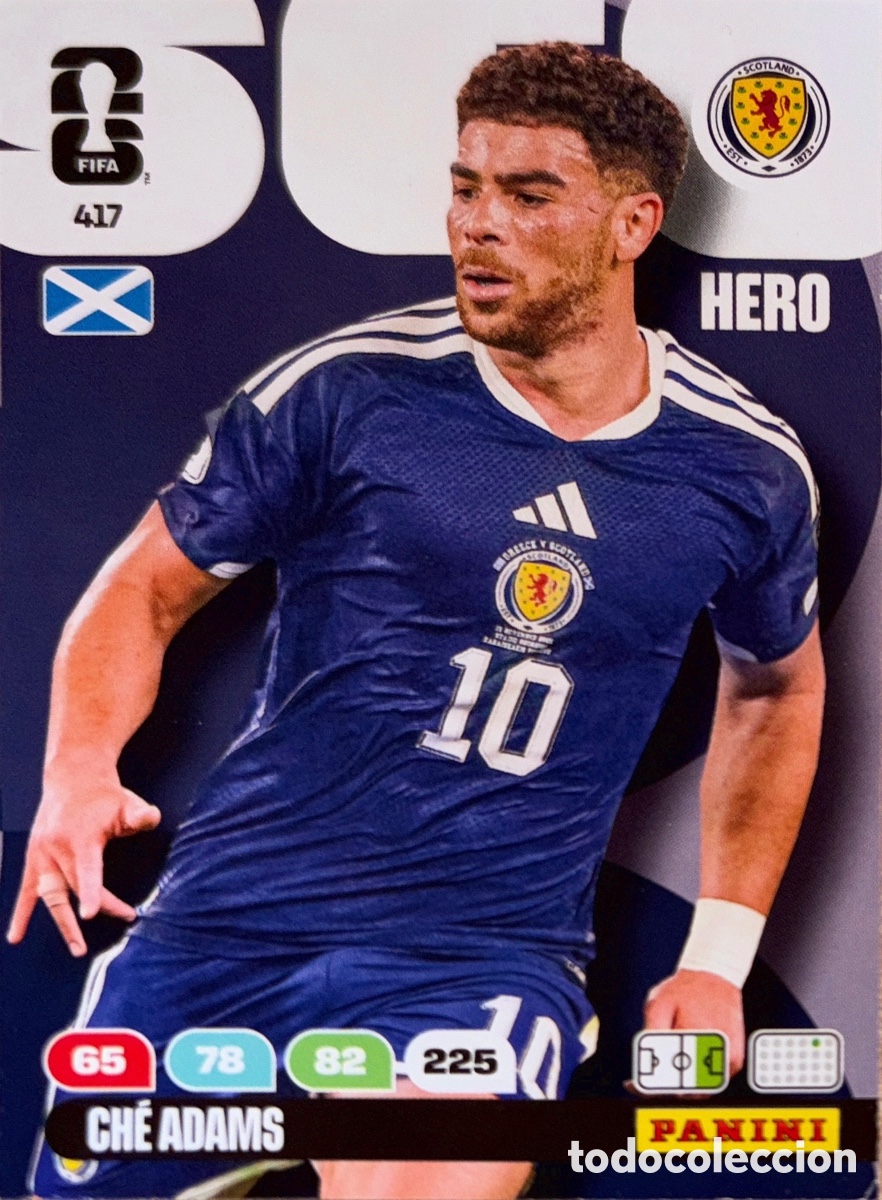 Cromos de Futebol: 417.- CH&Eacute; ADAMS (ESCOCIA) ADRENALYN XL MUNDIAL 2026 (PANINI)