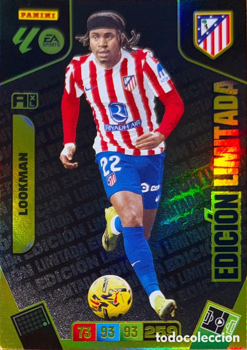 Cromos de F&uacute;tbol: Lookman -EDICION LIMITADA- (Atl&eacute;tico de Madrid) ADRENALYN XL LIGA 2025/26 (PANINI)