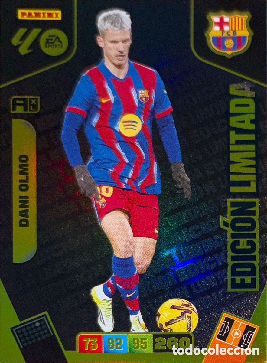 Cromos de F&uacute;tbol: DANI OLMO -EDICION LIMITADA- (BARCELONA) ADRENALYN XL LIGA 2025/26 (PANINI)