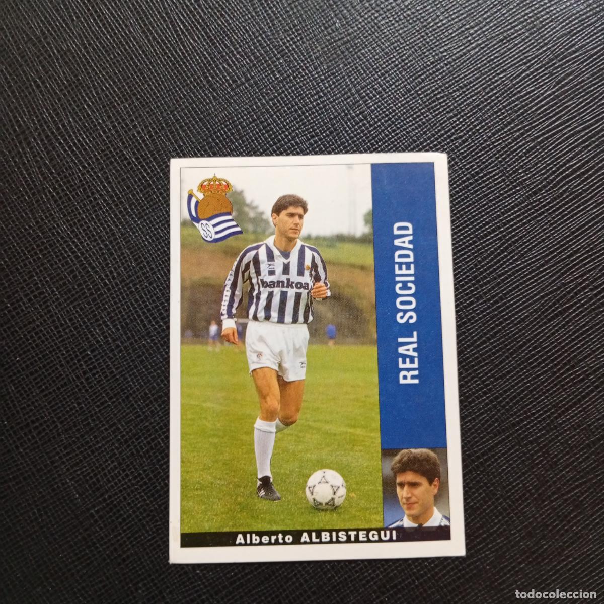 Cromos de F&uacute;tbol: ALBISTEGUI REAL SOCIEDAD PANINI 1995 1996 CROMO FUTBOL LIGA 95 96 - SIN PEGAR - A158 PG10