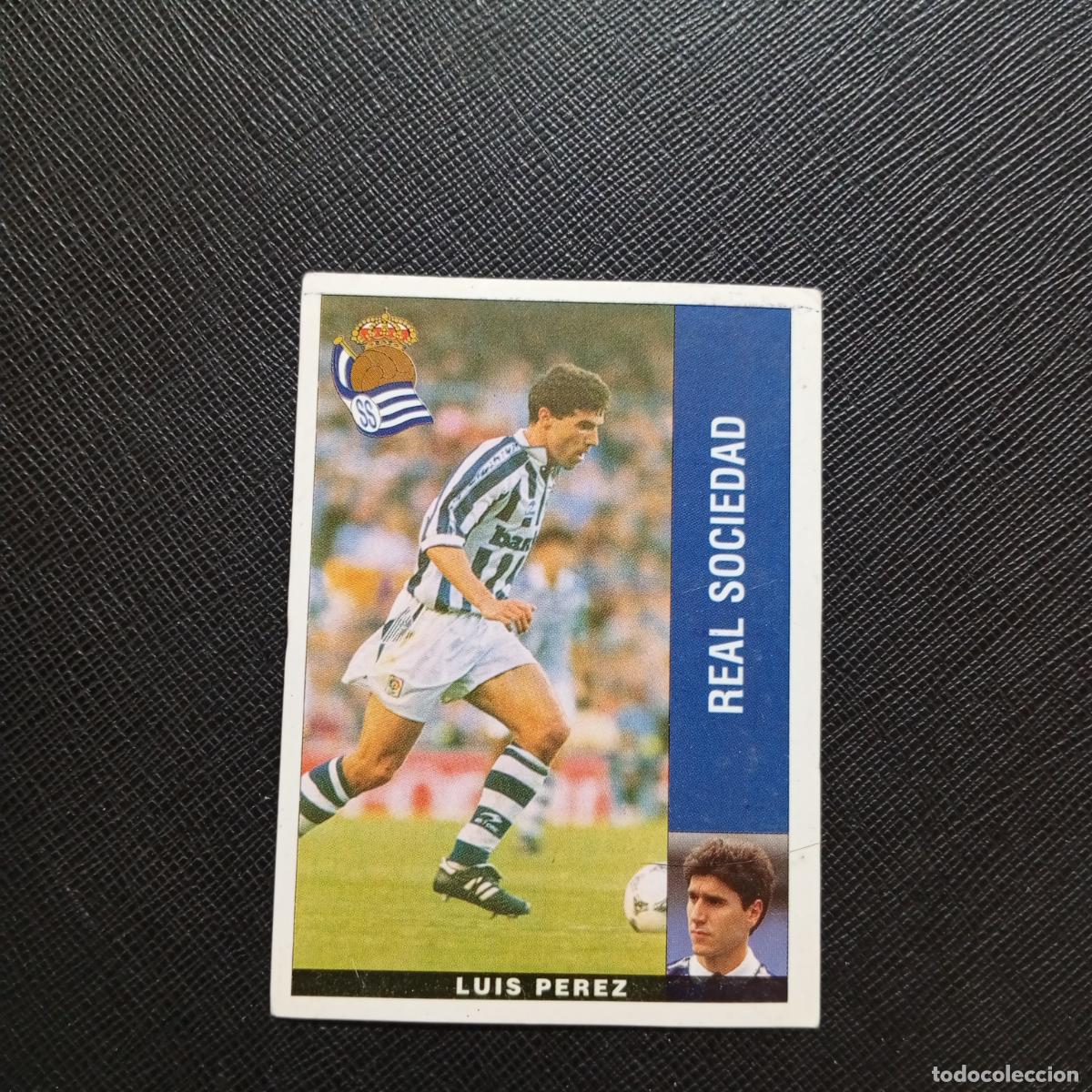 Cromos de F&uacute;tbol: LUIS PEREZ REAL SOCIEDAD PANINI 1995 1996 CROMO FUTBOL LIGA 95 96 - SIN PEGAR - A158 PG10
