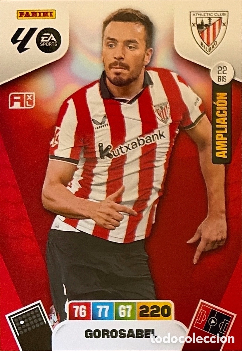 Cromos de F&uacute;tbol: 22.BIS- GOROSABEL (ATHL. BILBAO) ADRENALYN XL LIGA 2025/26 (PANINI)