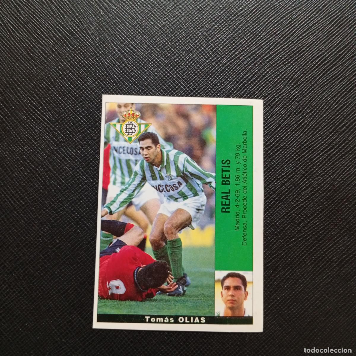 Cartes &agrave; collectionner de Football: OLIAS REAL BETIS PANINI 1995 1996 CROMO FUTBOL LIGA 95 96 - SIN PEGAR - A158 PG19