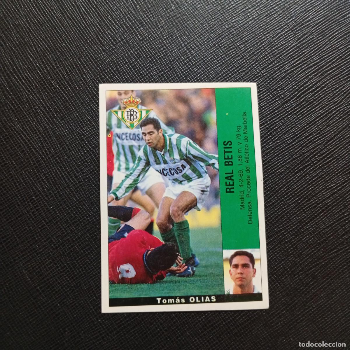 Cartes &agrave; collectionner de Football: OLIAS REAL BETIS PANINI 1995 1996 CROMO FUTBOL LIGA 95 96 - SIN PEGAR - A158 PG19 B
