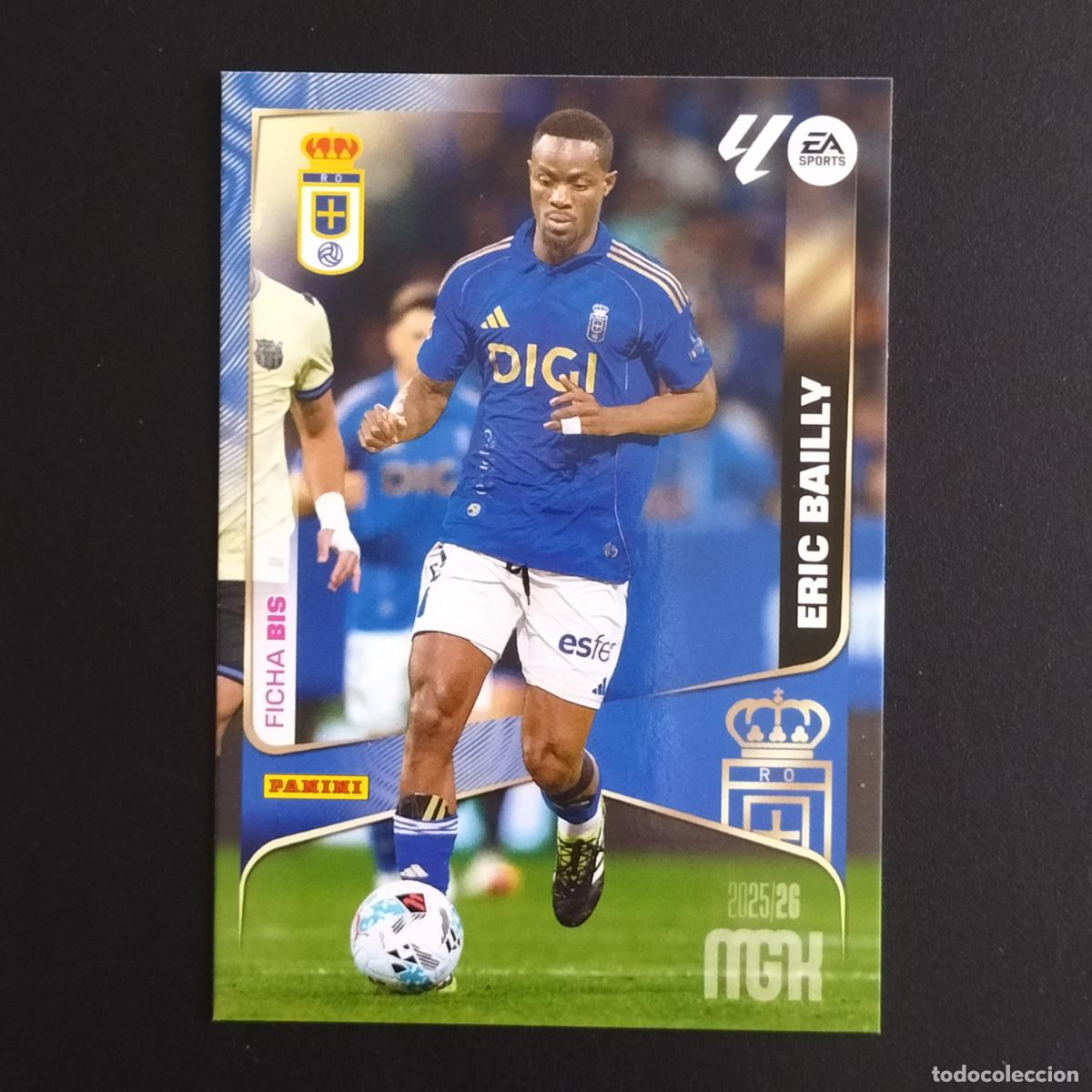 Cromos de F&uacute;tbol: MGK 277 ERIC BAILLY FICHA BIS OVIEDO CROMOS ALBUM MEGACRACKS LIGA FUTBOL 2025 2026 25 26