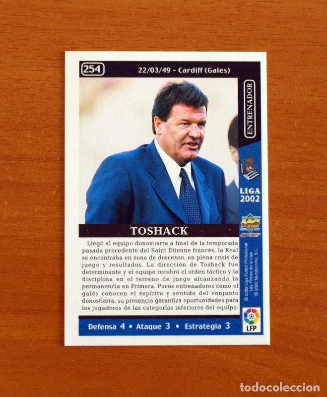 Cromos de F&uacute;tbol: Real Sociedad - N&ordm; 254 Toshack Entrenador - Mundicromo Las Fichas de la Liga 2001-2002, 01-02