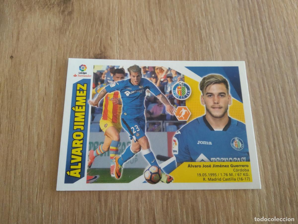 Cromos de F&uacute;tbol: 13 A ALVARO JIMENEZ ERROR JIMEMEZ CROMO FUTBOL PANINI LIGA 2017-2018 EDICIONES ESTE 17-18