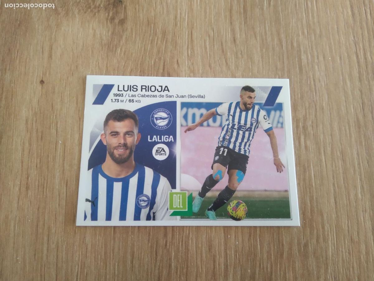 Cromos de F&uacute;tbol: 16 LUIS RIOJA ALAVES CROMO FUTBOL PANINI LIGA 2023-2024 EDICIONES ESTE 23-24