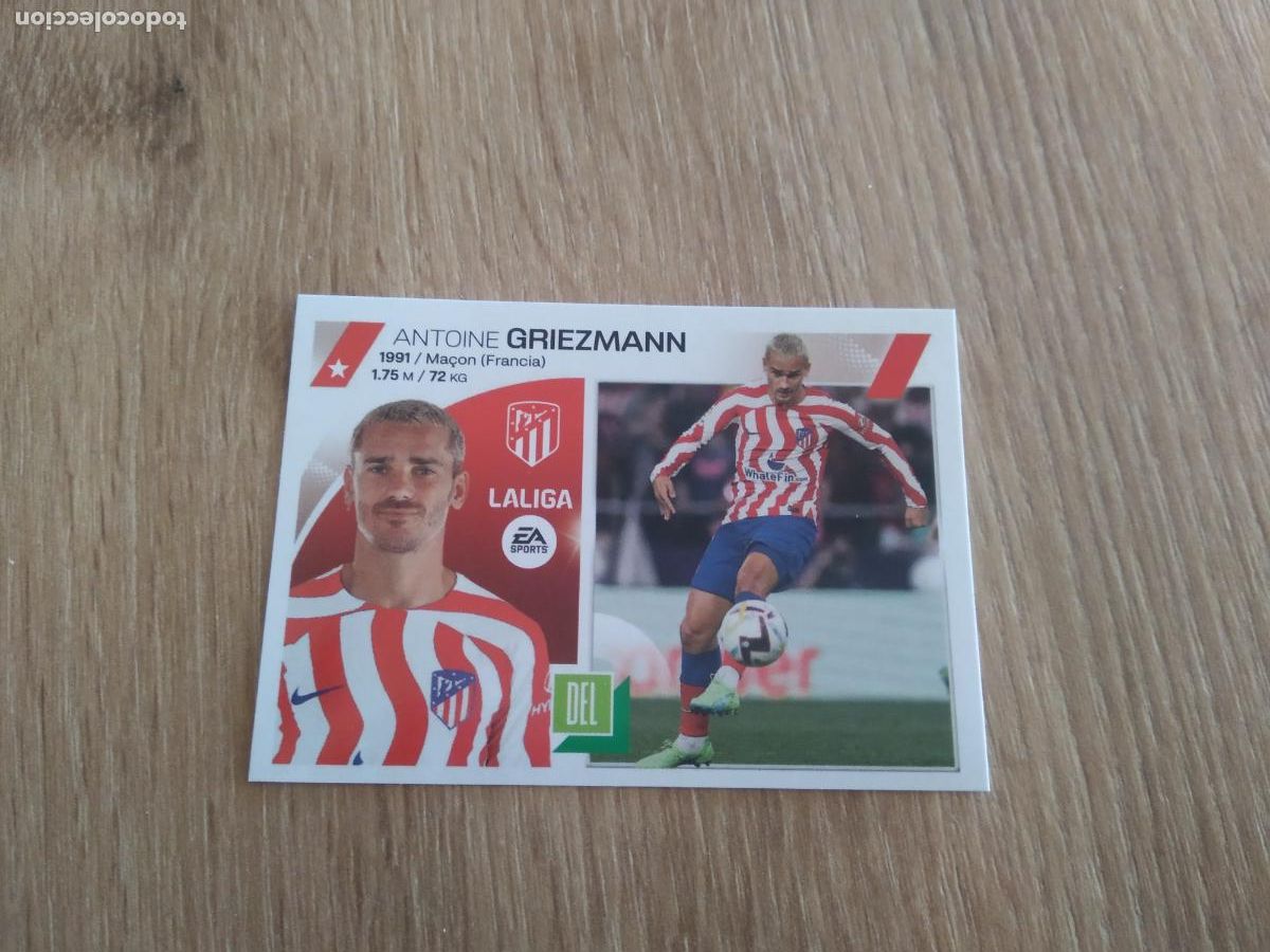 Cromos de F&uacute;tbol: 18 GRIEZMANN ATLETICO DE MADRID CROMO FUTBOL PANINI LIGA 2023-2024 EDICIONES ESTE 23-24
