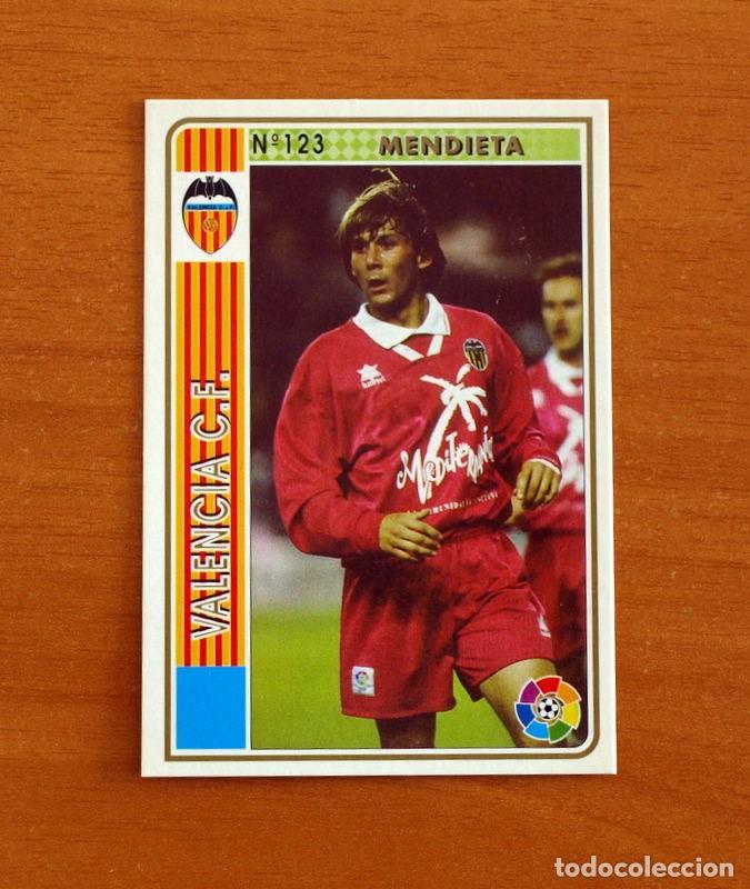 Cromos de F&uacute;tbol: Valencia -N&ordm; 123 Mendieta -Mundicromo Las Fichas de la Liga 1994-1995-94-95