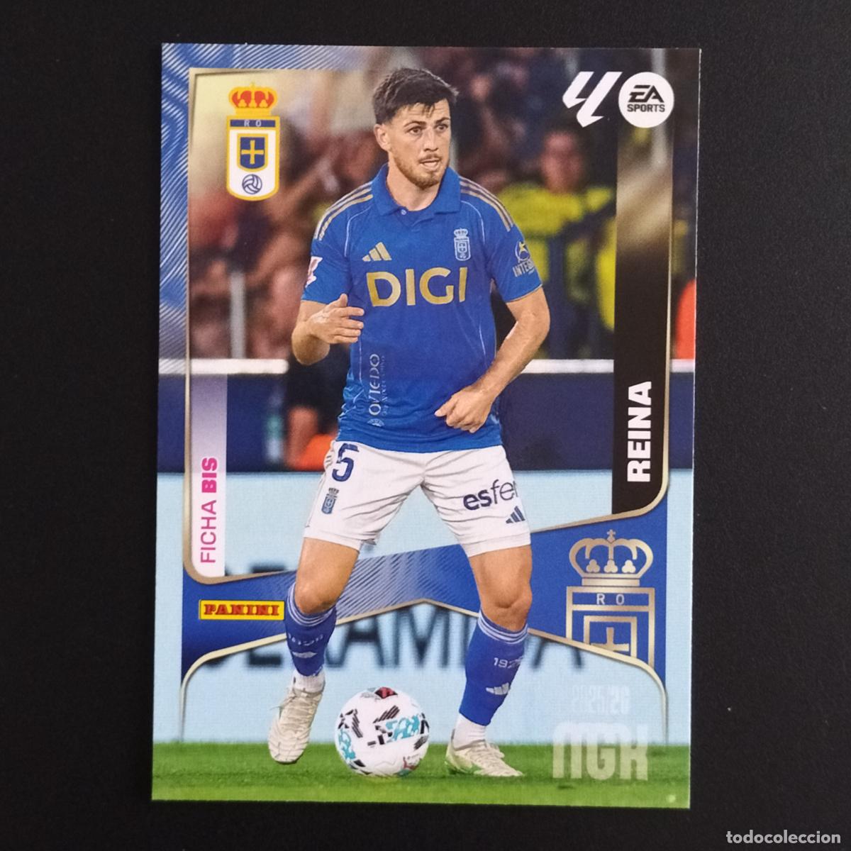Cromos de F&uacute;tbol: MGK 280 REINA FICHA BIS OVIEDO CROMOS ALBUM MEGACRACKS LIGA FUTBOL 2025 2026 25 26