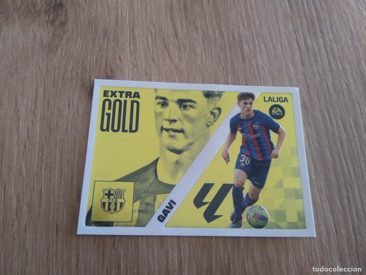 Cromos de F&uacute;tbol: EXTRA GOLD GAVI BARCELONA BAR&Ccedil;A CROMO FUTBOL PANINI LIGA 2023-2024 EDICIONES ESTE 23-24