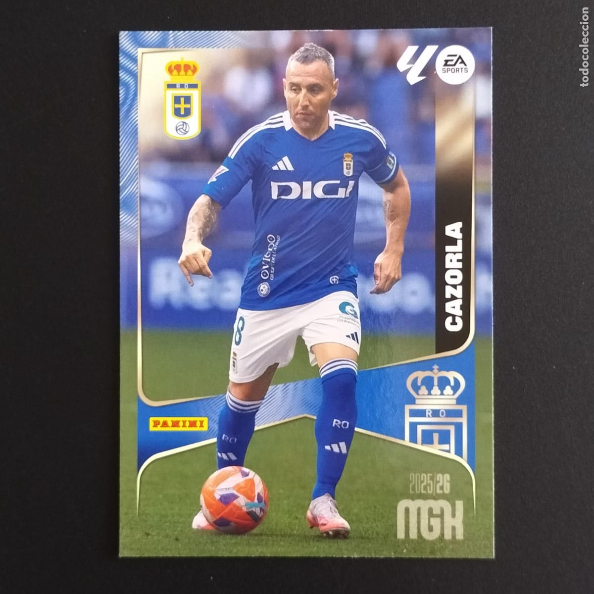 Cromos de F&uacute;tbol: MGK 282 CAZORLA OVIEDO CROMOS ALBUM MEGACRACKS LIGA FUTBOL 2025 2026 25 26