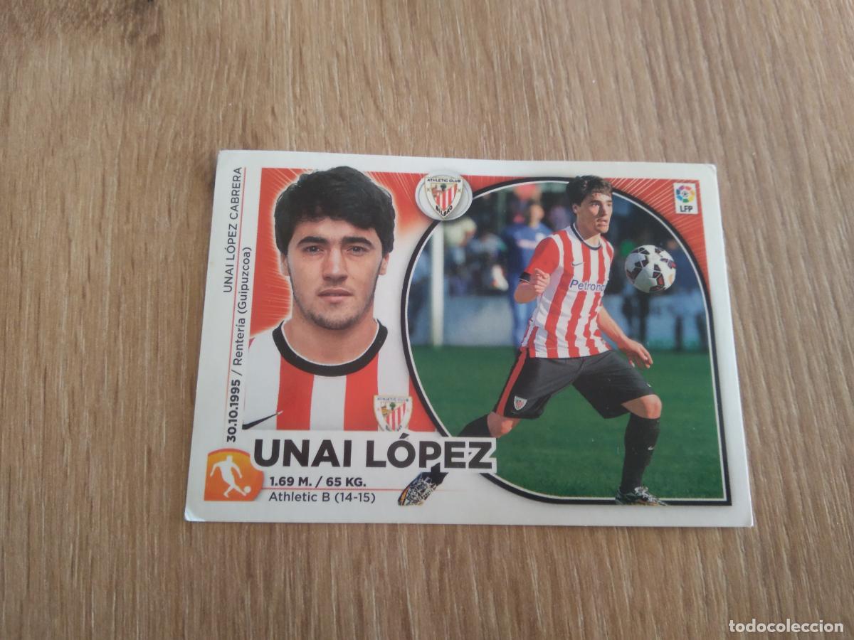Cromos de F&uacute;tbol: 14BIS UNAI LOPEZ ATHLETIC CLUB BILBAO COLOCA CROMO FUTBOL PANINI LIGA 2014-2015 EDICIONES ESTE 14-15