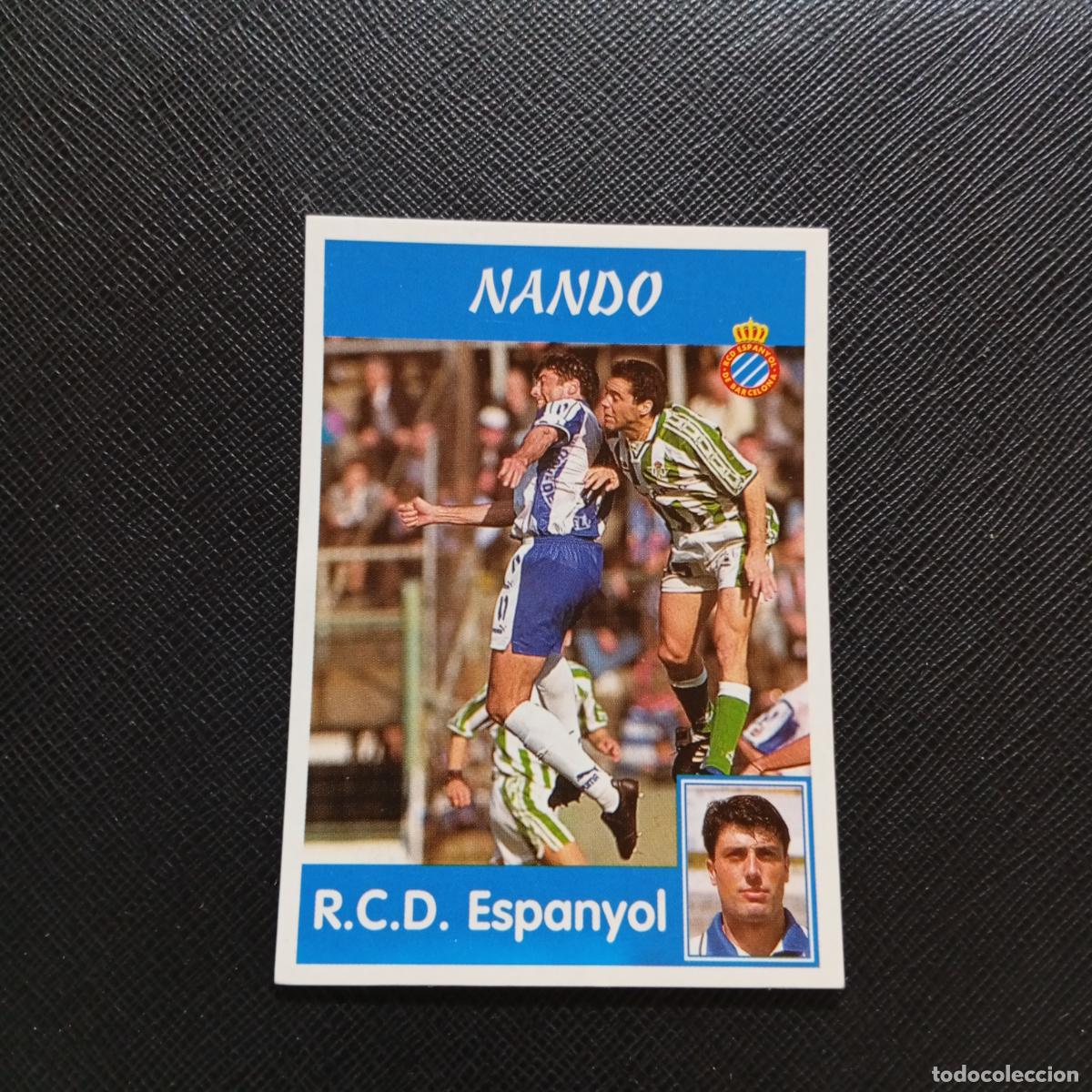 Cromos de F&uacute;tbol: 179 NANDO ESPA&Ntilde;OL PANINI 1997 1998 CROMO FUTBOL LIGA 97 98 - SIN PEGAR - A158 PG28