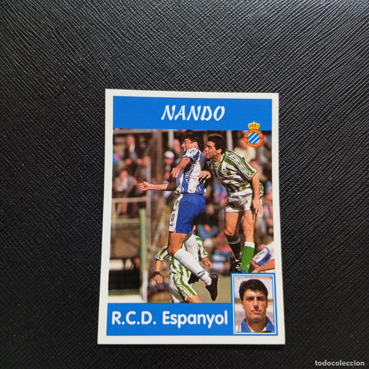 Cromos de F&uacute;tbol: 179 NANDO ESPA&Ntilde;OL PANINI 1997 1998 CROMO FUTBOL LIGA 97 98 - SIN PEGAR - A158 PG28 B