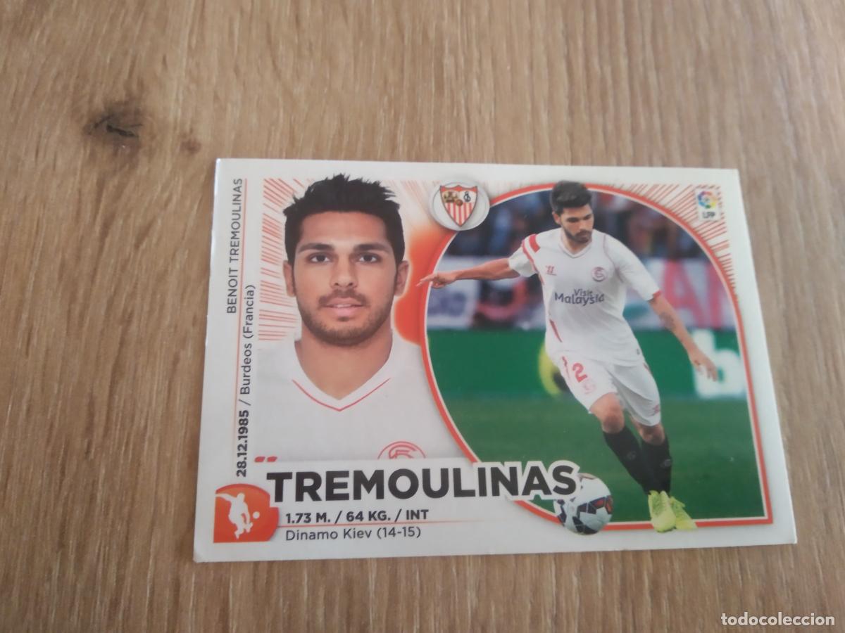 Cromos de F&uacute;tbol: 7 BIS TREMOULINAS COLOCA SEVILLA CROMO FUTBOL PANINI LIGA 2014-2015 EDICIONES ESTE 14-15