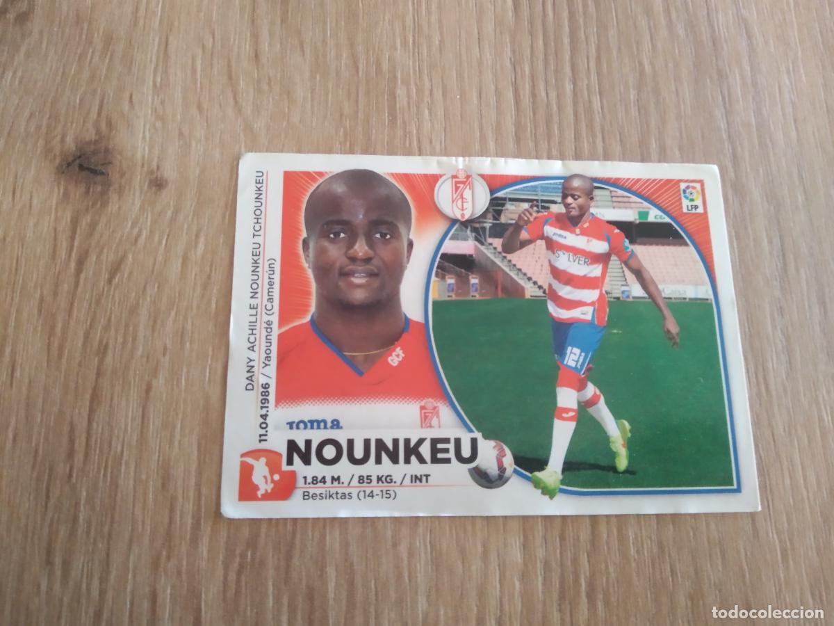 Cromos de F&uacute;tbol: ULTIMO FICHAJE 53 NOUNKEU GRANADA CROMO FUTBOL PANINI LIGA 2014-2015 EDICIONES ESTE 14-15
