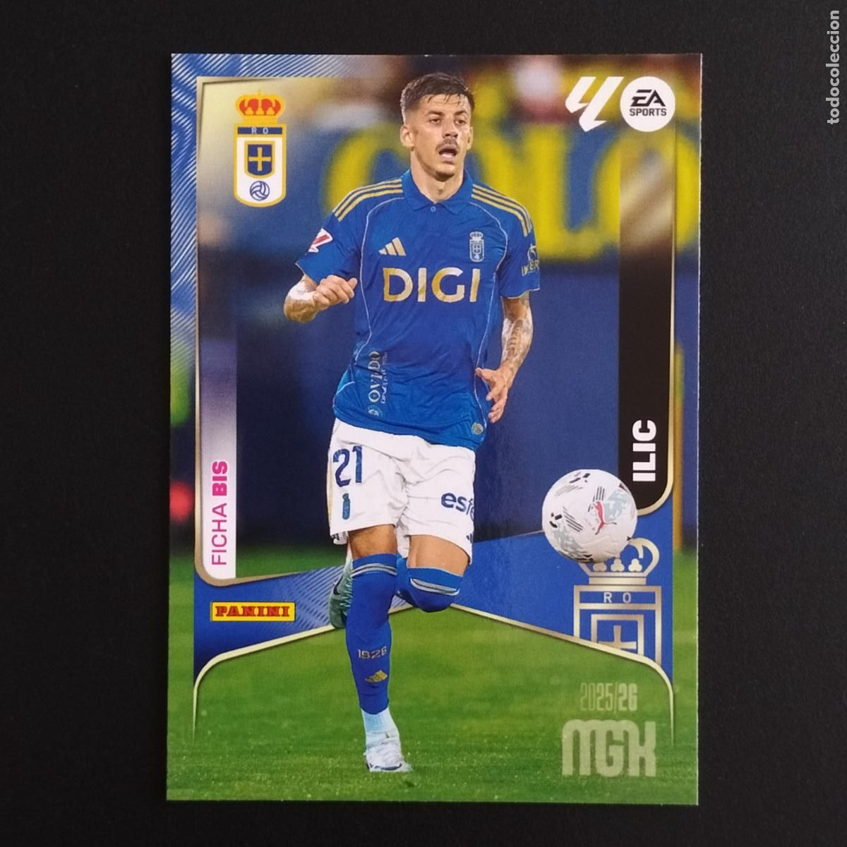Cromos de F&uacute;tbol: MGK 283 ILIC FICHA BIS OVIEDO CROMOS ALBUM MEGACRACKS LIGA FUTBOL 2025 2026 25 26
