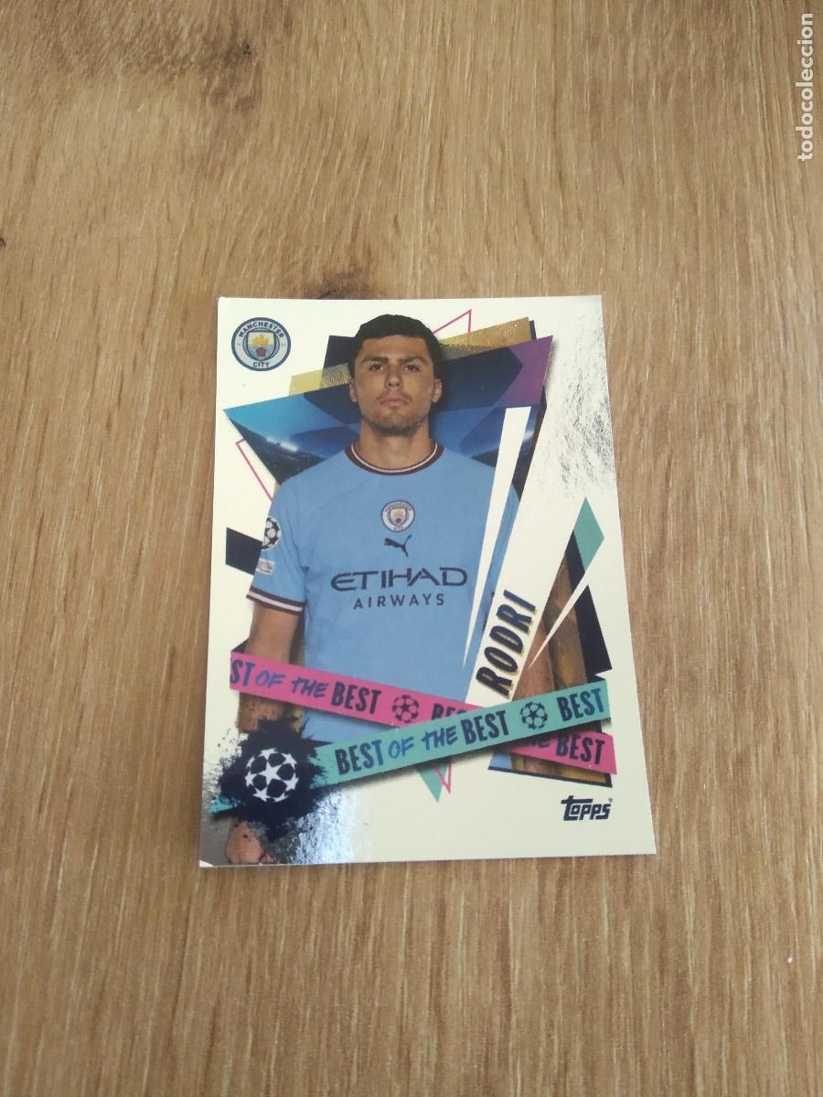 Cromos de F&uacute;tbol: 501 RODRI MANCHESTER CITY TOPPS CROMO FUTBOL UEFA CHAMPIONS LEAGUE 2022-2023 22-23