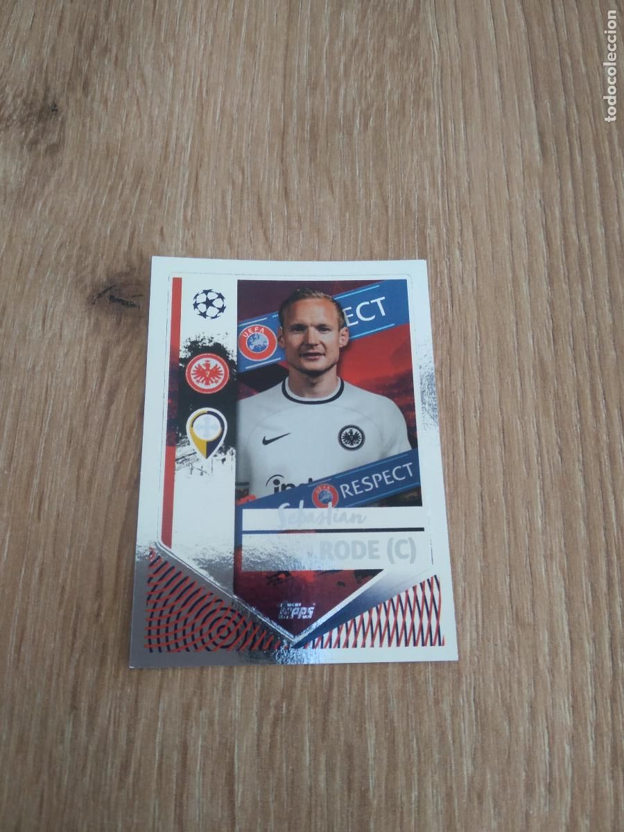 Cromos de F&uacute;tbol: 178 SEBASTIAN RODE Eintracht Fr&aacute;ncfort CROMO FUTBOL UEFA CHAMPIONS LEAGUE 2022-2023 TOPPS 22-23