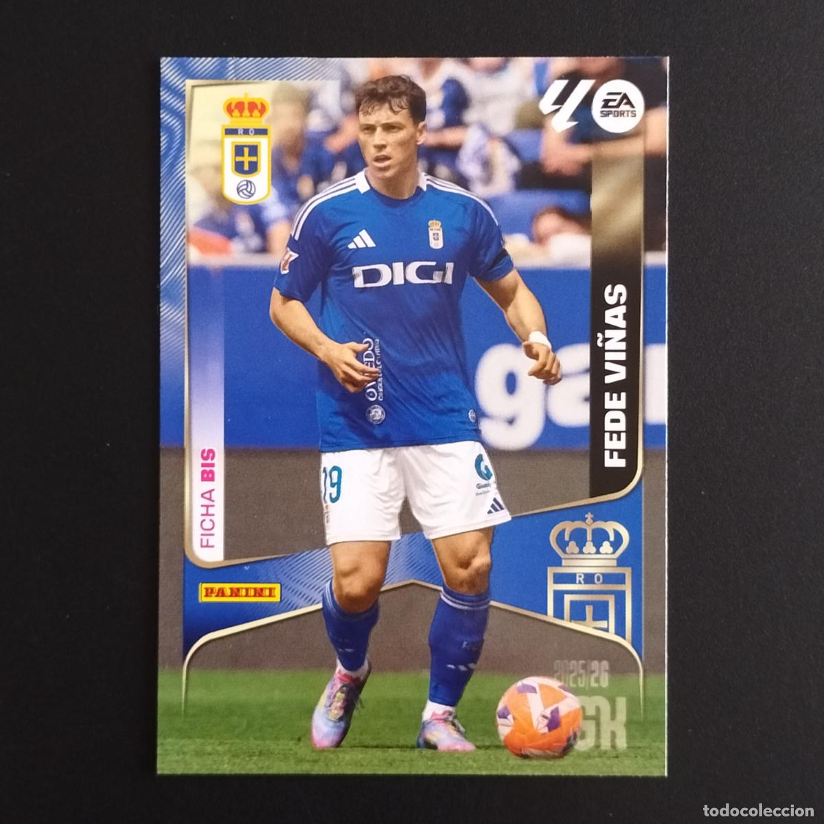 Cromos de F&uacute;tbol: MGK 288 FEDE VI&Ntilde;AS FICHA BIS OVIEDO CROMOS ALBUM MEGACRACKS LIGA FUTBOL 2025 2026 25 26