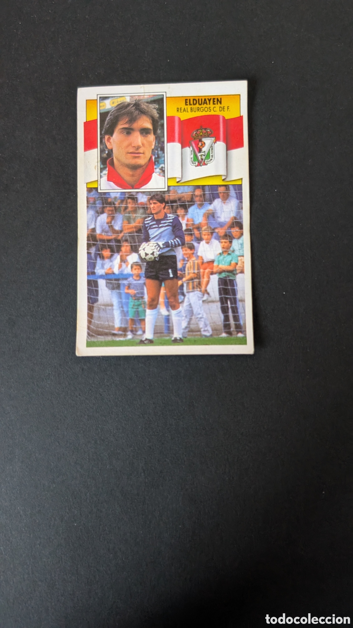 Cromos de F&uacute;tbol: L1 ELDUAYEN BURGOS FICHAJE 2 LIGA ESTE 1990/91 90 91 DESPEGADO