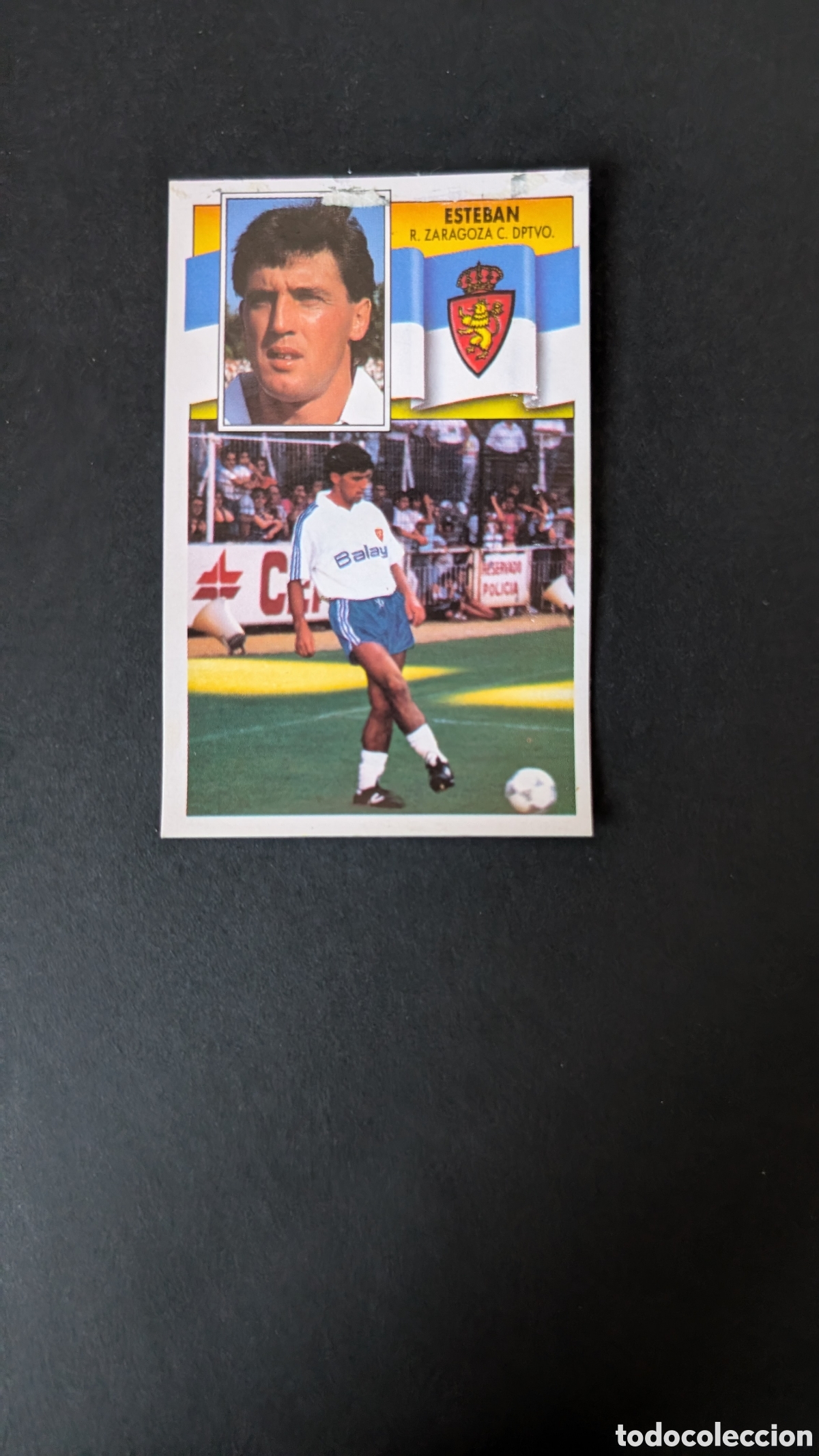 Cromos de F&uacute;tbol: L1 ESTEBAN ZARAGOZA FICHAJE 11 VERSION LIGA ESTE 1990/91 90 91 DESPEGADO