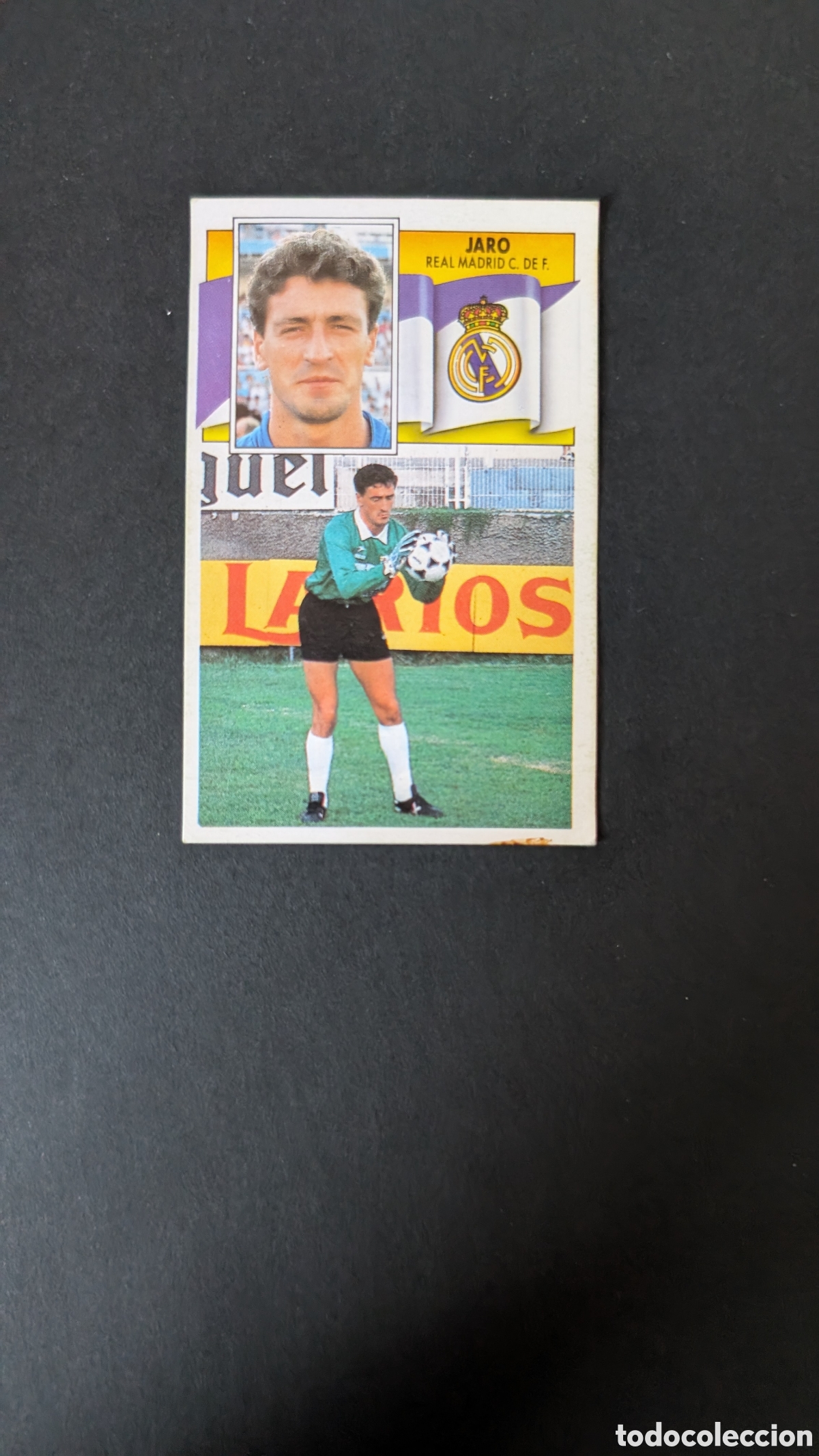 Cromos de F&uacute;tbol: L1 JARO REAL MADRID FICHAJE 16 LIGA ESTE 1990/91 90 91 DESPEGADO