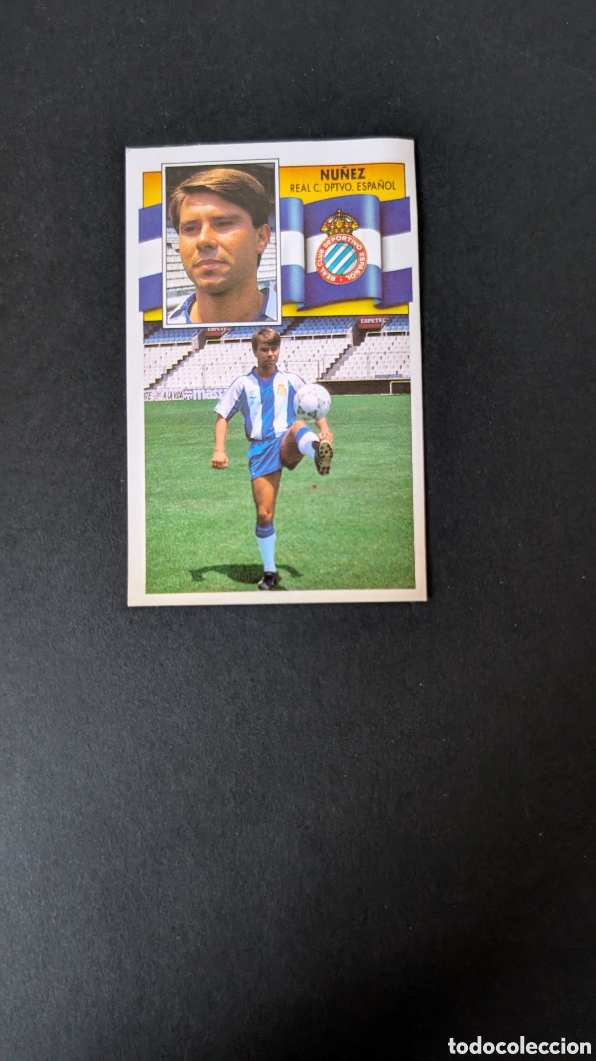 Cromos de F&uacute;tbol: L1 NU&Ntilde;EZ ESPA&Ntilde;OL FICHAJE 20 LIGA ESTE 1990/91 90 91 DESPEGADO