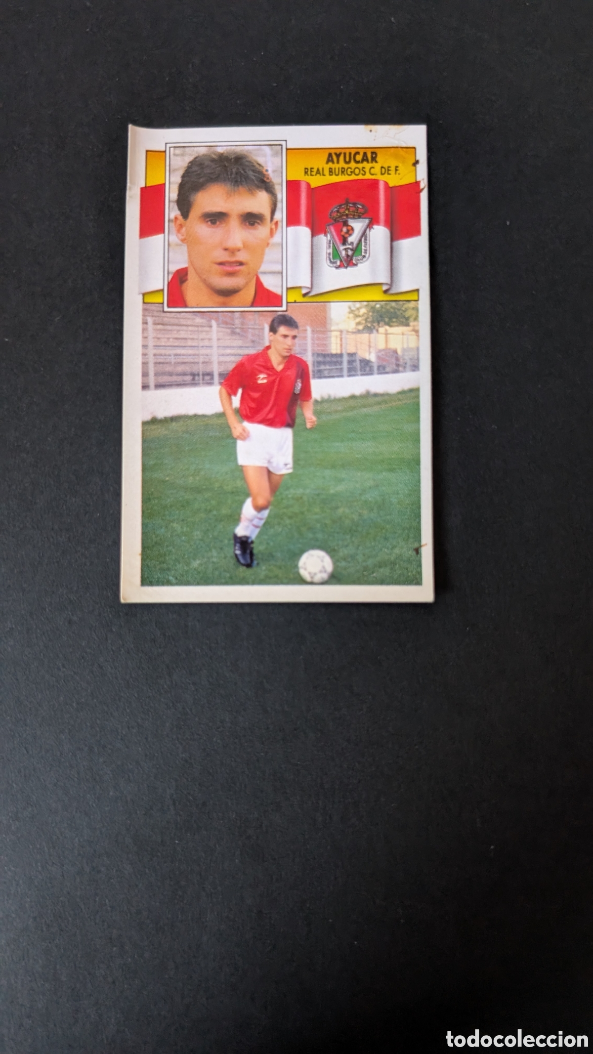 Cromos de F&uacute;tbol: L1 AYUCAR BURGOS FICHAJE 21 LIGA ESTE 1990/91 90 91 DESPEGADO