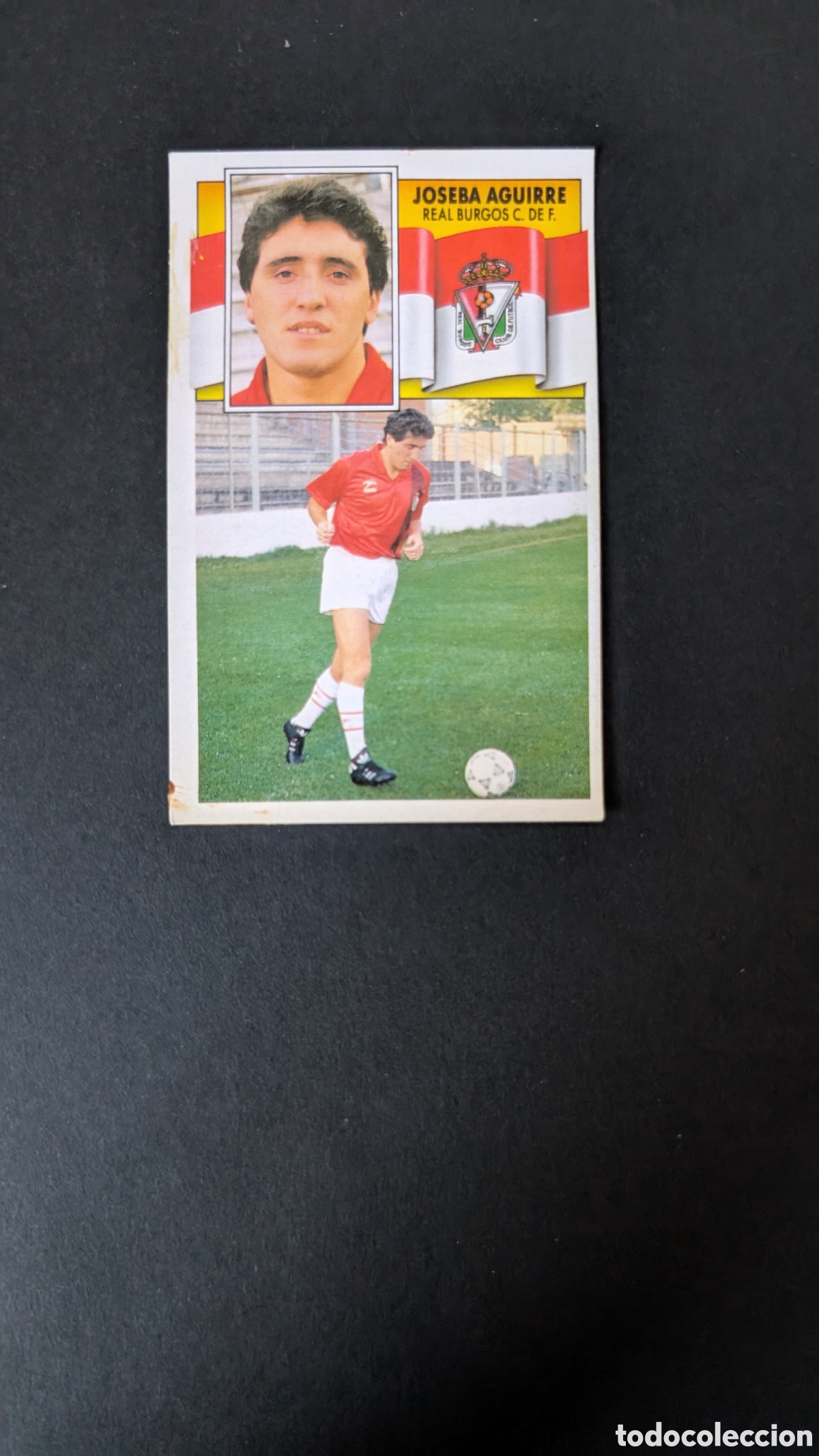 Cromos de F&uacute;tbol: L1 JOSEBA AGUIRRE BURGOS FICHAJE 23 LIGA ESTE 1990/91 90 91 DESPEGADO