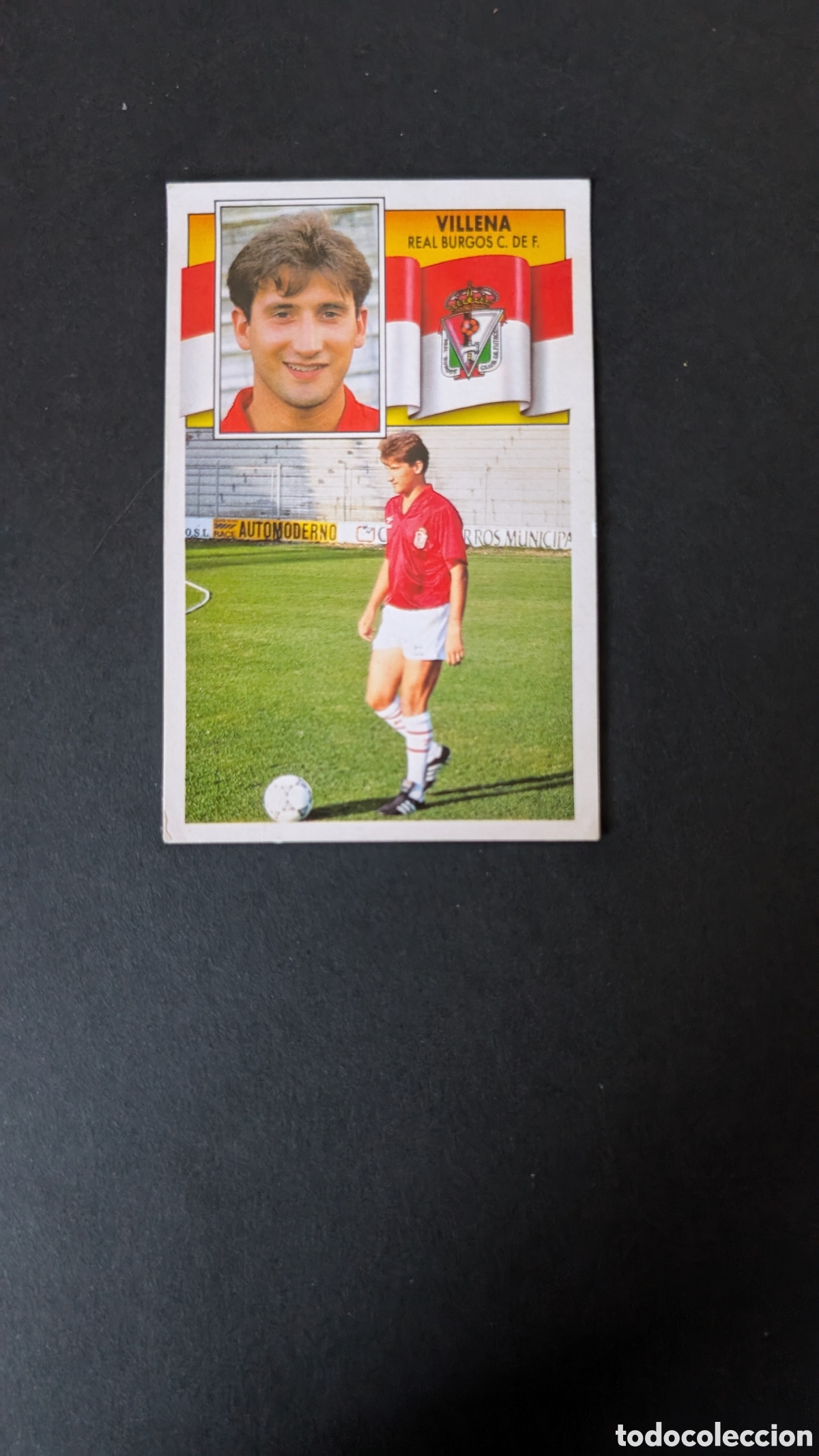 Cromos de Futebol: L1 VILLENA BURGOS FICHAJE 26 LIGA ESTE 1990/91 90 91 DESPEGADO