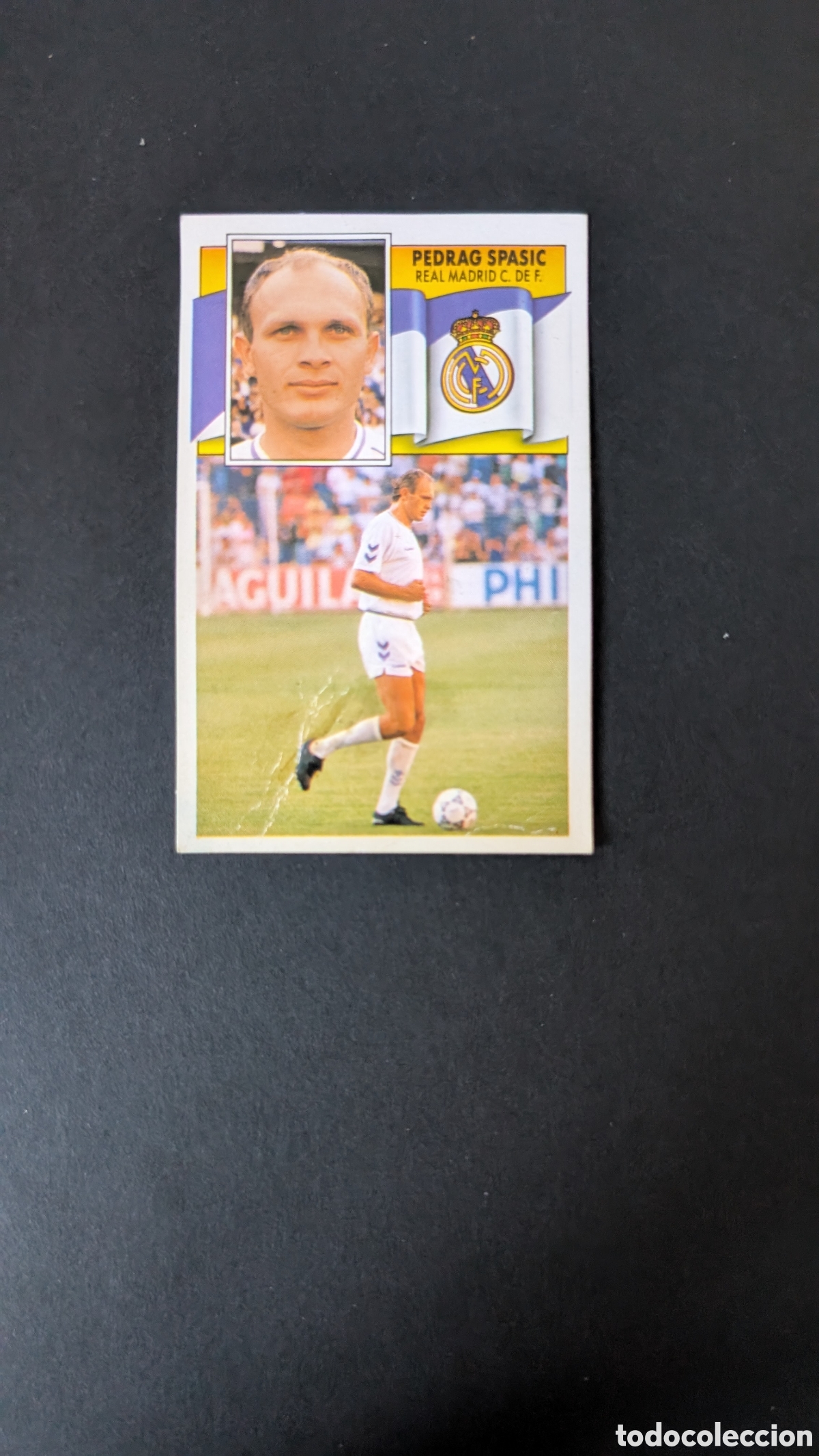 Cartes &agrave; collectionner de Football: L1 PEDRAG SPASIC REAL MADRID FICHAJE 33 LIGA ESTE 1990/91 90 91 DESPEGADO