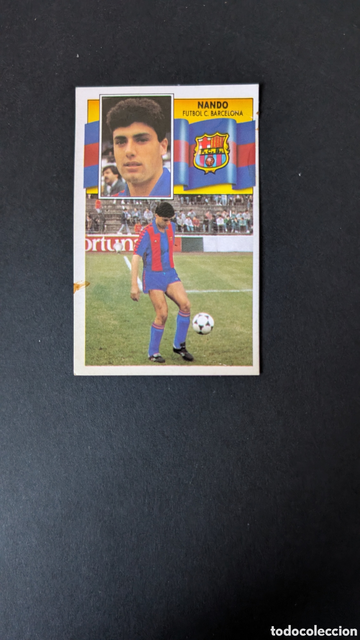 Cartes &agrave; collectionner de Football: L1 NANDO BARCELONA FICHAJE 34 LIGA ESTE 1990/91 90 91 DESPEGADO