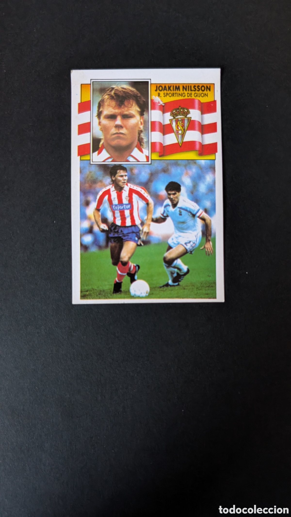 Figurine di Calcio: L1 JOAKIM NILSSON SPORTING GIJON COLOCA LIGA ESTE 1990/91 90 91 DESPEGADO