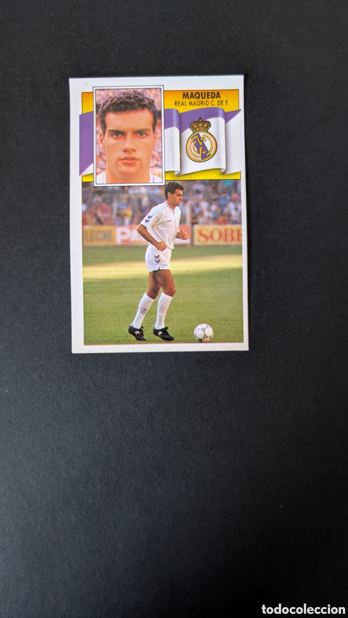 Figurine di Calcio: L1 MAQUEDA REAL MADRID COLOCA LIGA ESTE 1990/91 90 91 DESPEGADO