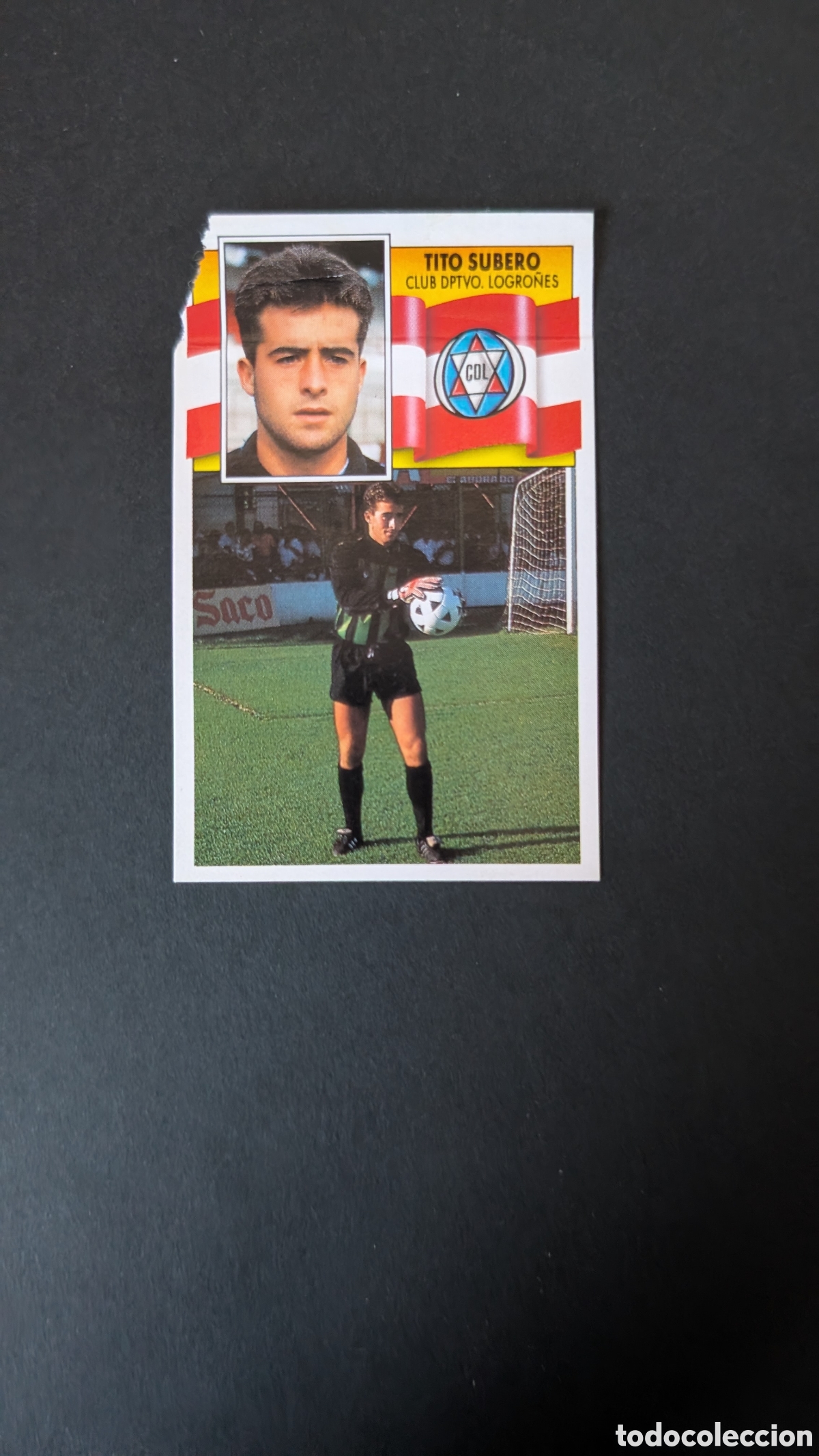 Cromos de Futebol: L1 TITO SUBERO LOGRO&Ntilde;ES BAJA LIGA ESTE 1990/91 90 91 DESPEGADO