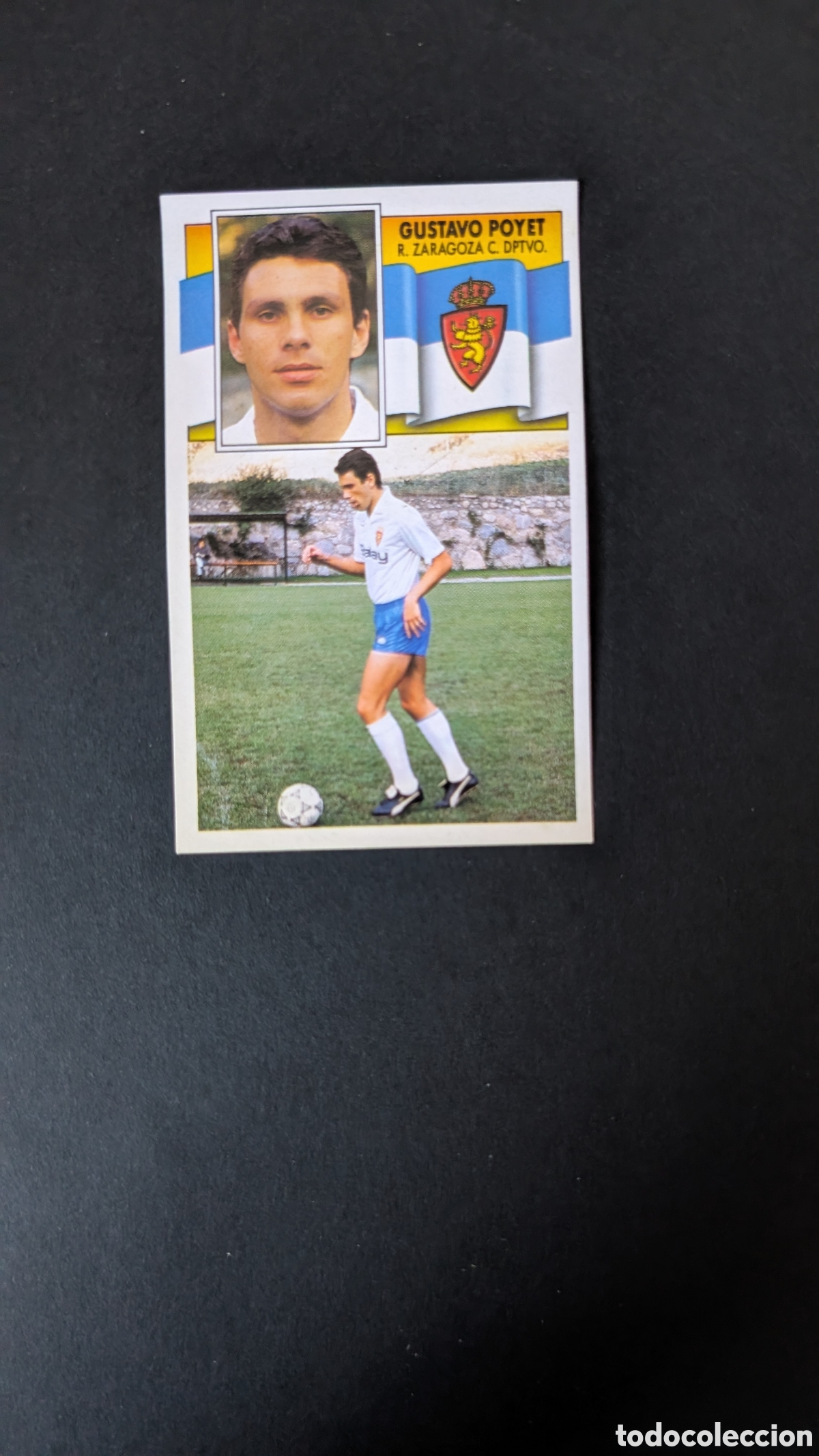 Figurine di Calcio: L1 GUSTAVO POYET ZARAGOZA LIGA ESTE 1990/91 90 91 DESPEGADO