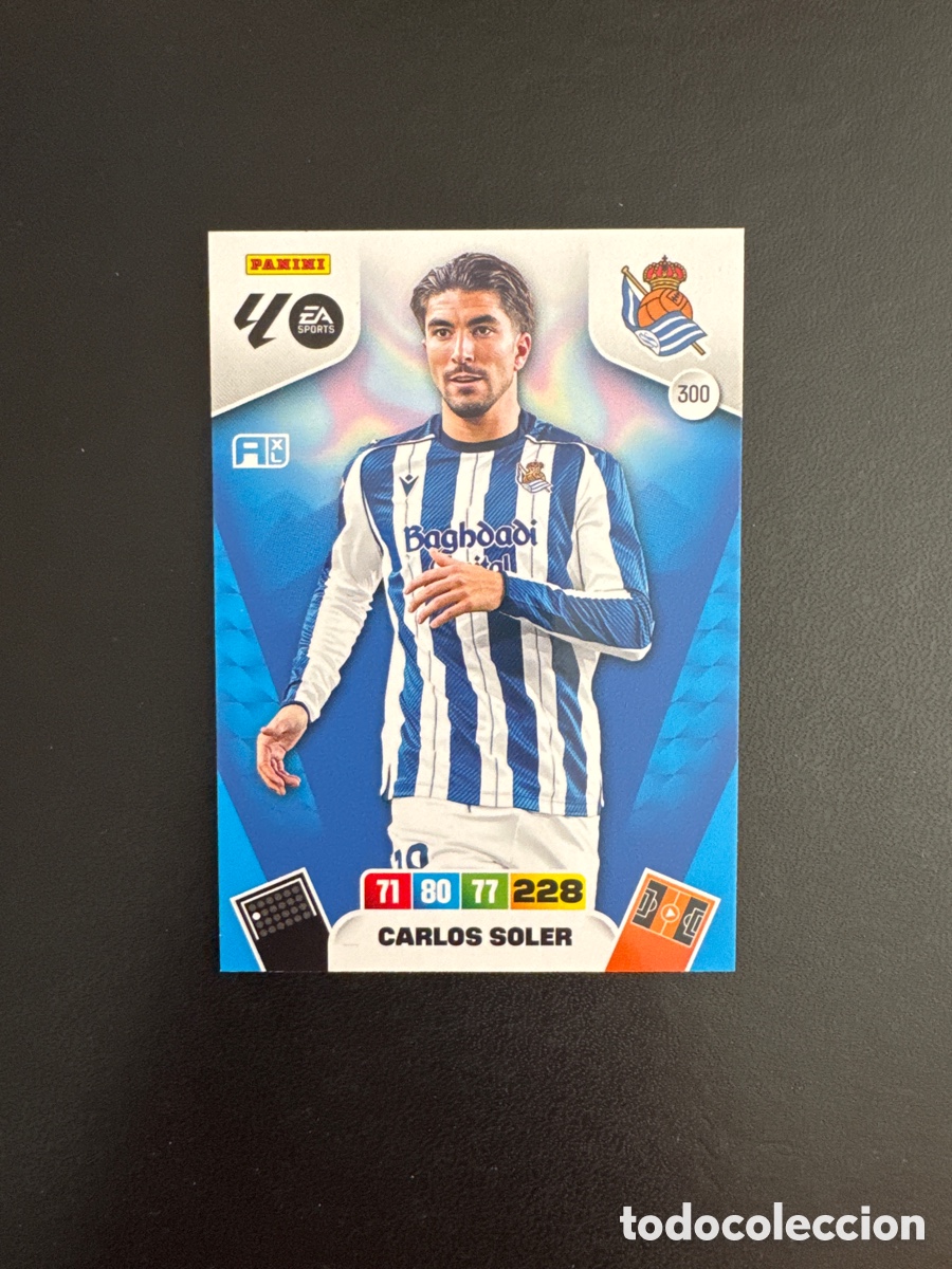 Cromos de F&uacute;tbol: CARLOS SOLER REAL SOCIEDAD NUMERO 300 ADRENALYN 2025 2026