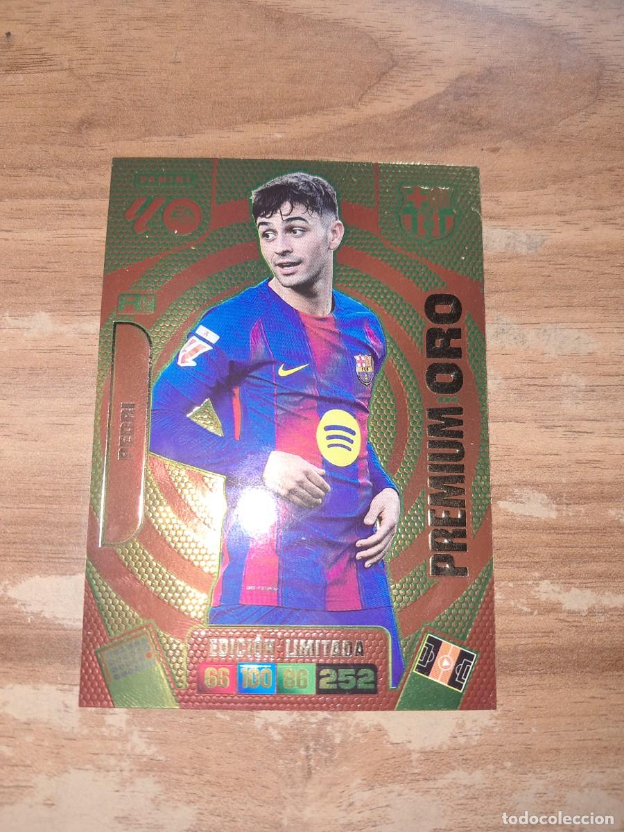 Cromos de F&uacute;tbol: CARD ADRENALYN XL, TEMPORADA 25/26: PREMIUM ORO PEDRI